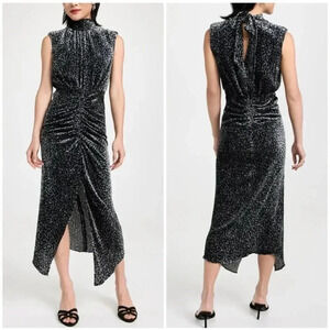 NWT Ramy Brook Lennon Velvet Leopard Print Dress size 2